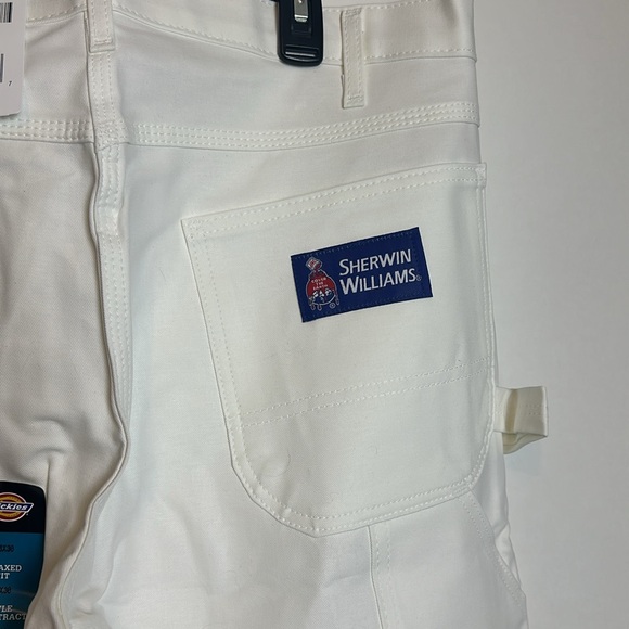 Dickies White Utility Pants Relaxed Fit Size 36x30 - Picture 6 of 11